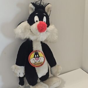 Vintage Warner Brothers Sylvester The Cat Plush16" Looney Tunes 1971 Mig…
